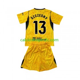 Barcellona Wojciech Szczesny 13 Portiere Bambino Maglia Quarta 2026/2027 Manica Corta